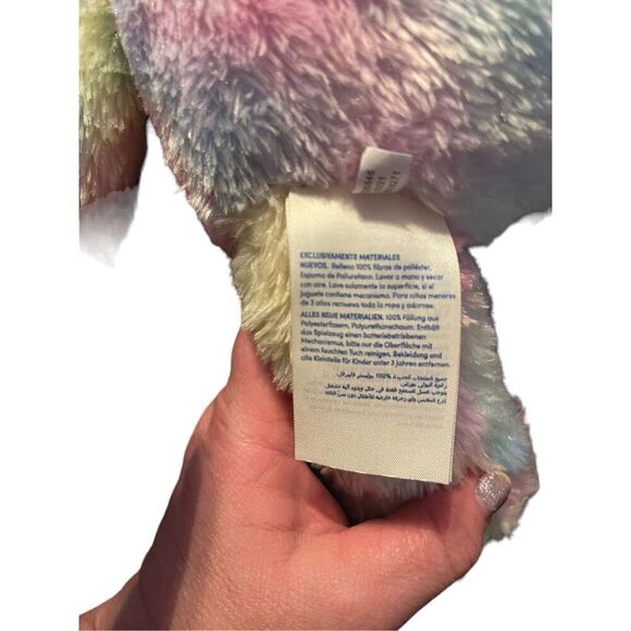 Build-A-Bear Workshop Multicolor Rainbow Pastel Bear Plush Stuffed Animal Toy - Picture 8 of 11